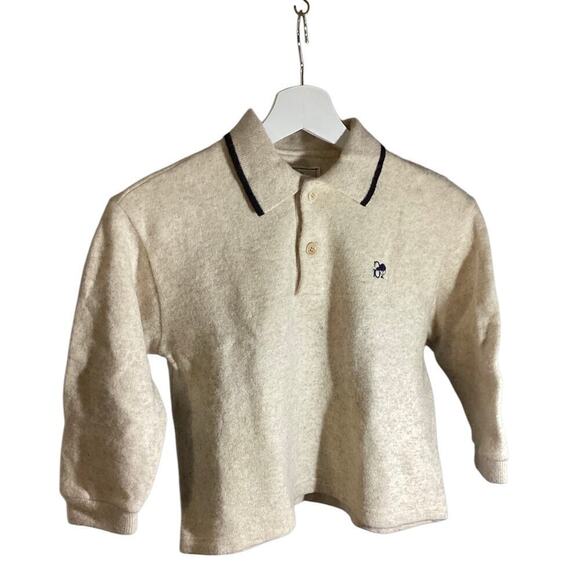 GARCON de floriane france collard long sleeve sweater wool blend kids sz 6 - Picture 1 of 7